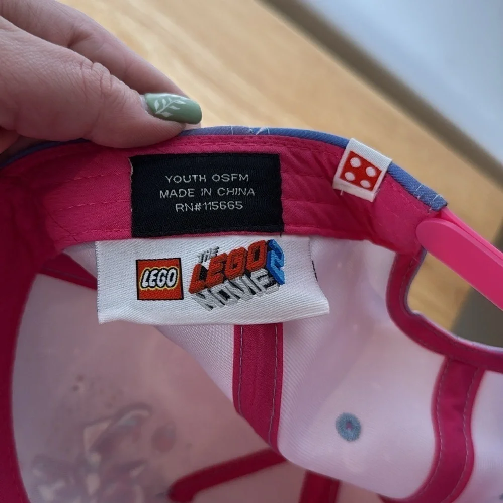Sweet Mayhem The Lego Movie Youth OSFM Snap Back Cap Hat Pink/Violet Adjustable